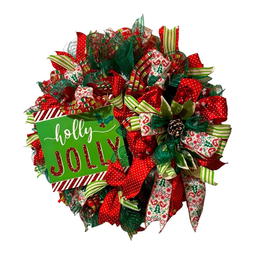 Holly Jolly Christmas Wreath